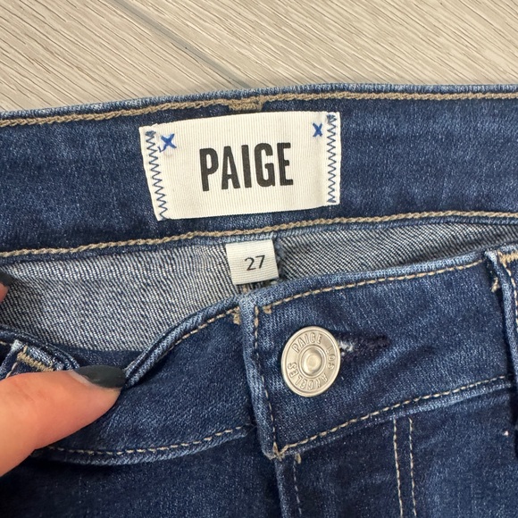 PAIGE Skyline Peg Women's Dark Blue Skinny Jeans Size 27 - Picture 2 of 4